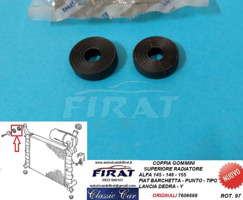 GOMMINI RADIATORE FIAT BARCHETTA-PUNTO-DERA-Y-155 (7606668)
